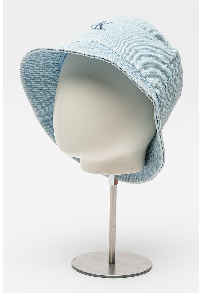 Palarie bucket cu monograma brodata - Albastru pastel