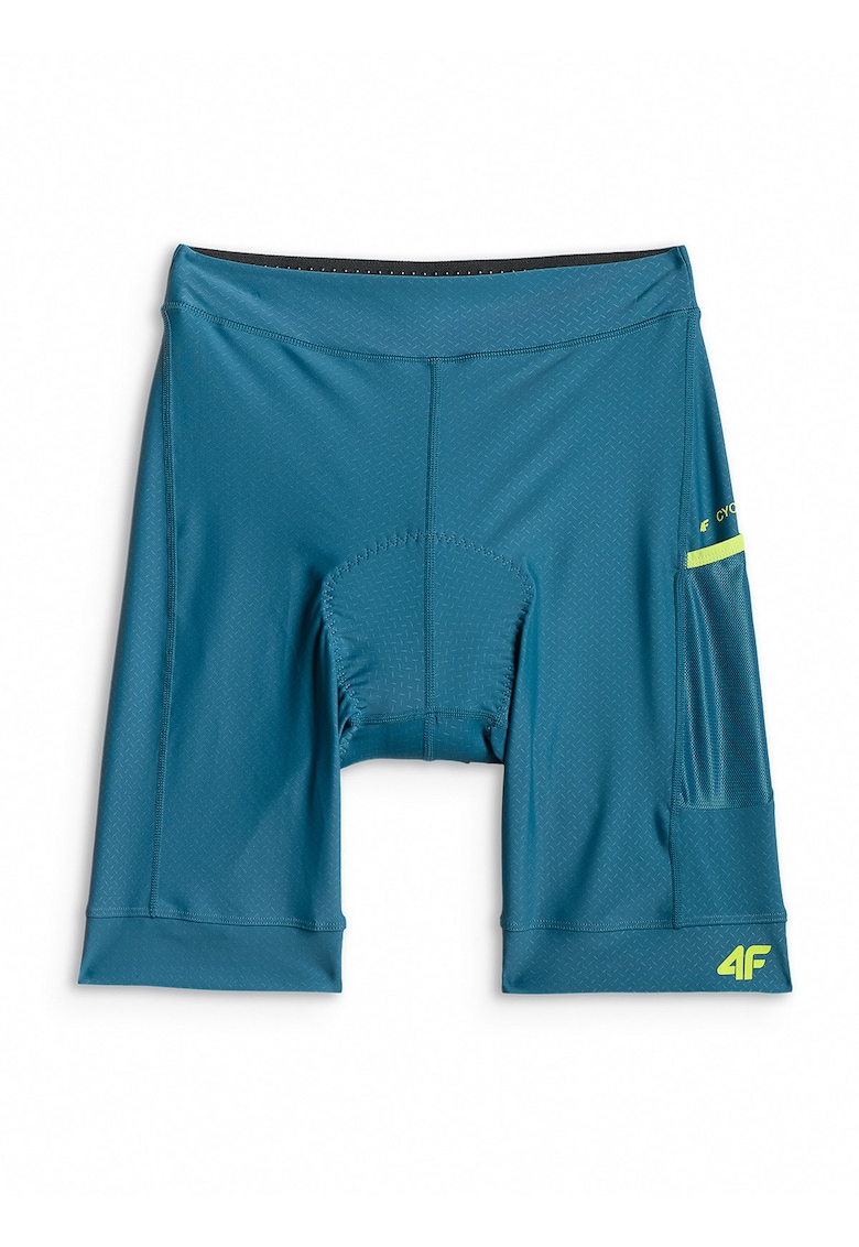 Pantaloni scurti de ciclism dama insertie din spuma-gel - ajustati - turcoaz - material cu uscare rapida
