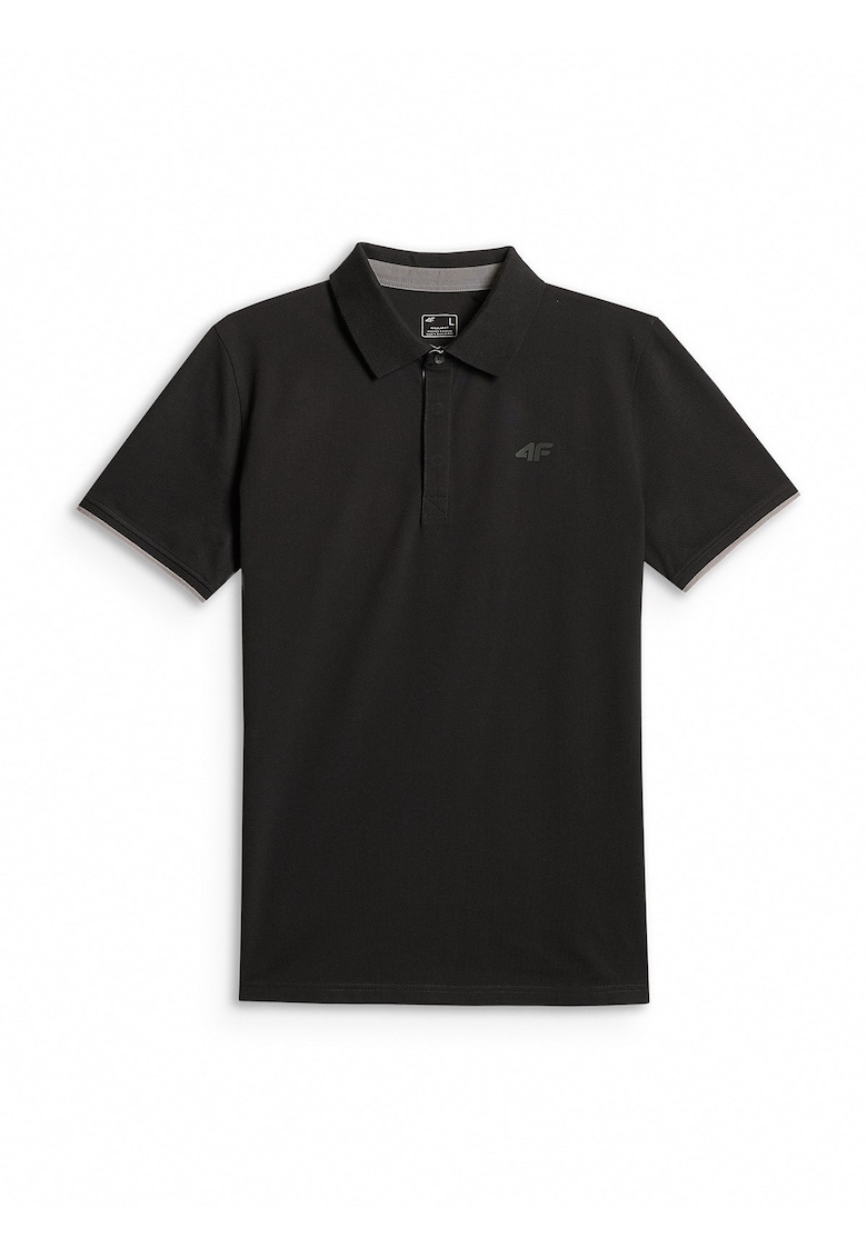 Tricou polo barbati croiala regular - negru - Negru