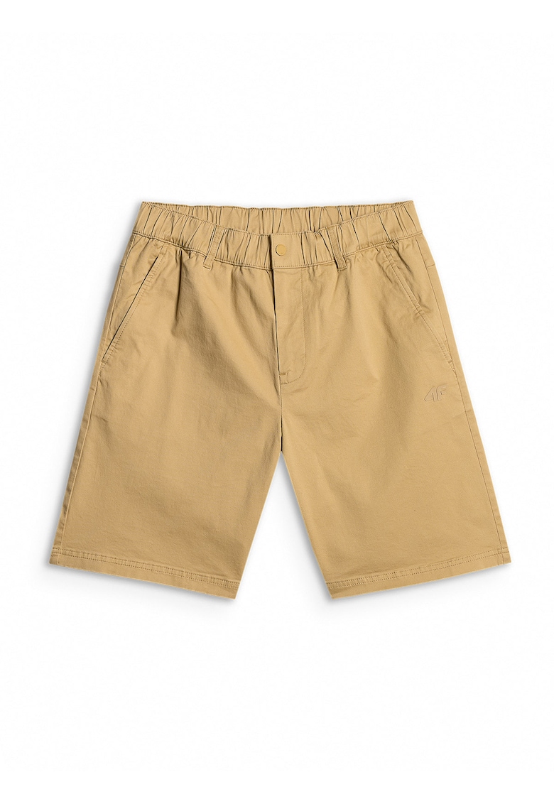 Pantaloni scurti barbati - casual - bej - fabricat din material respirabil