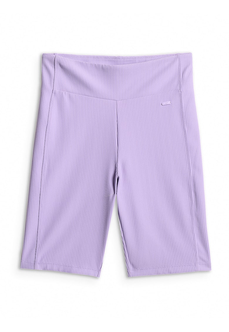Pantaloni scurti ciclism tricot reiat - slim fit - violet - talie inalta