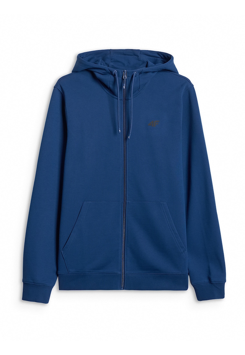 Hanorac barbati - regular - cu gluga - bumbac - Bleumarin