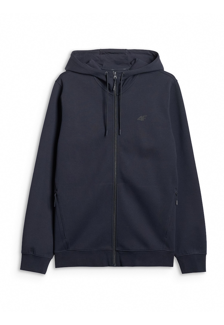 Hanorac barbati - regular - cu gluga - bleumarin - bumbac