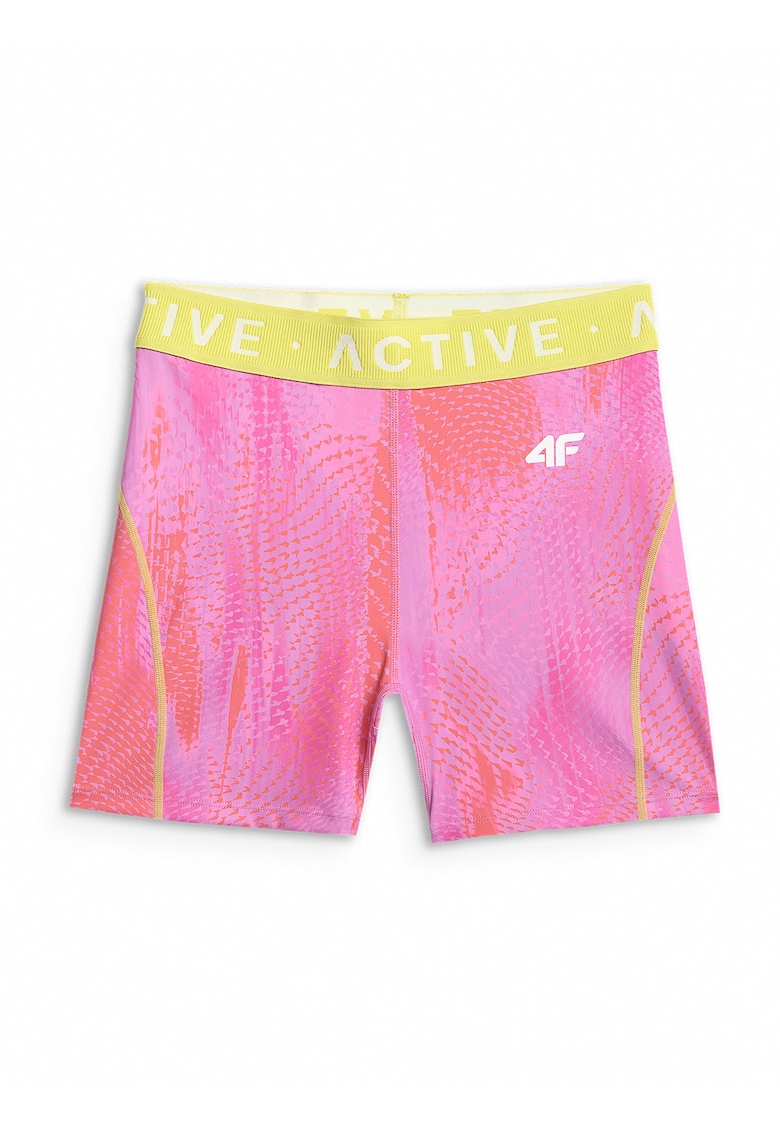 Pantaloni sport dama - colanti scurti - ajustare - libertate de miscare - coral - material cu tehnologie 4FDry