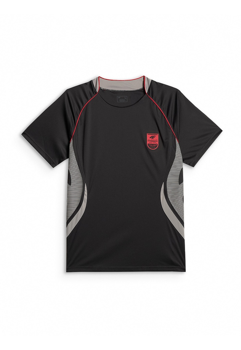 Tricou sport barbati - regular - uscare rapida - poliester - negru