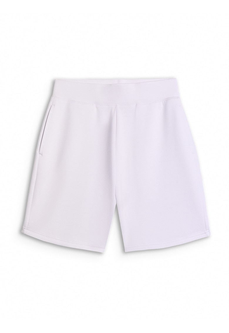 Pantaloni scurti de trening dama alb - material moale - croiala regular