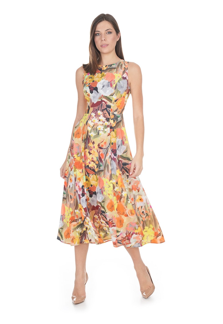 Rochie midi cu imprimeu floral