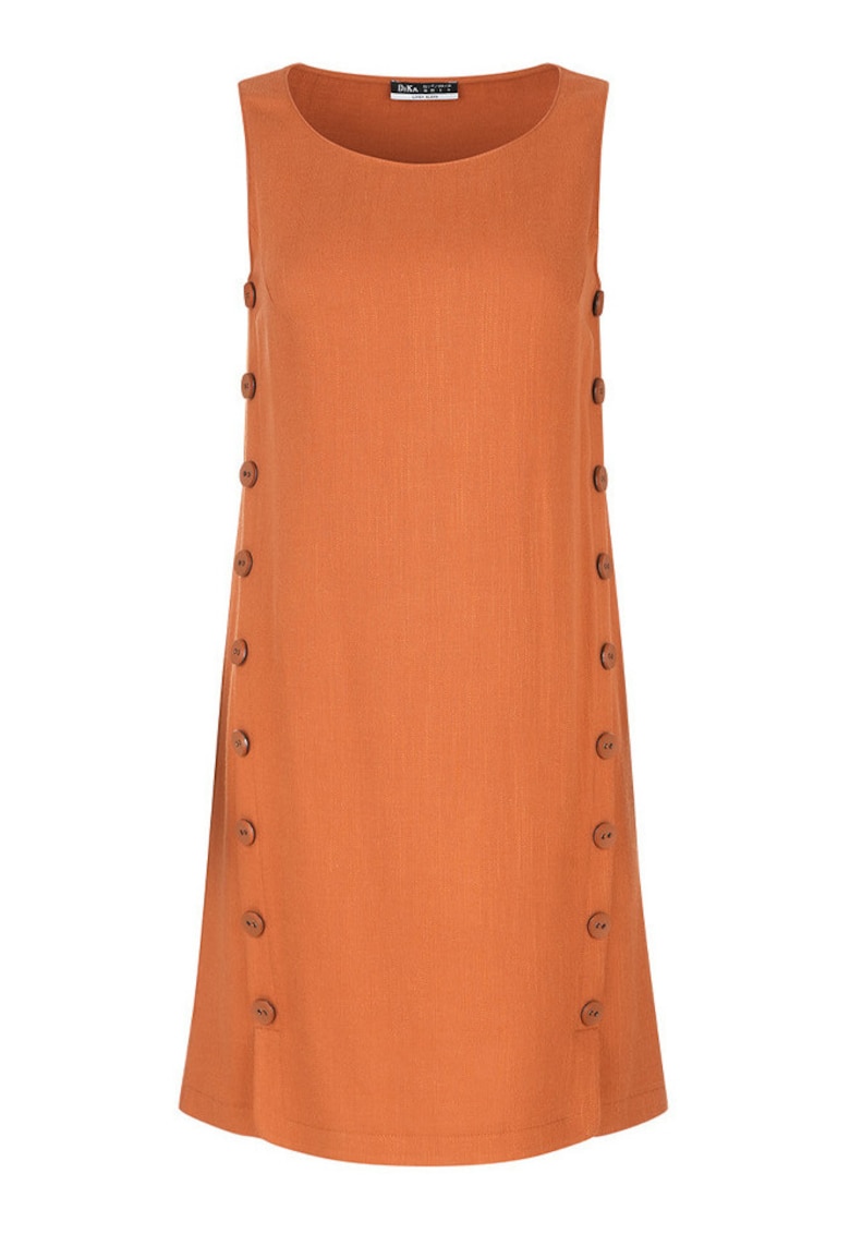 Rochie fara maneci cu nasturi