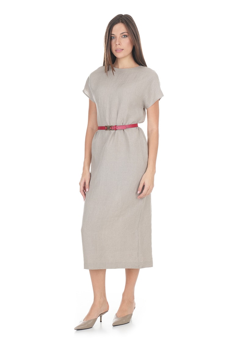 Rochie midi de in cu maneca scurta