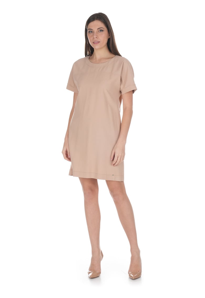 Rochie mini tip tricou cu decolteu rotund