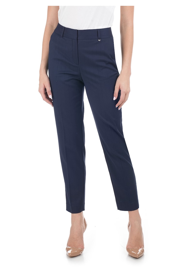 Pantaloni crop conici - Bleumarin