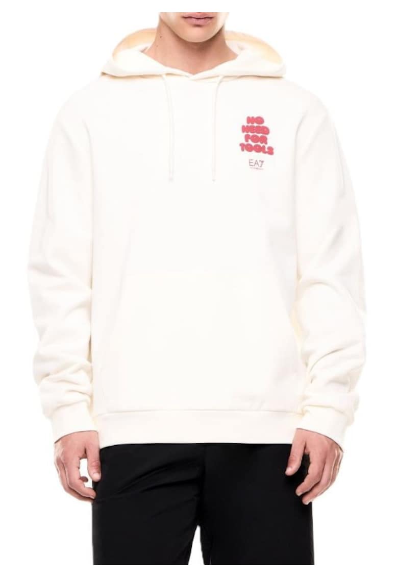 Hanorac barbati TRAIN GRAPHIC SERIES M HOODIE RN COFT SPORTS - Bumbac - Alb - Alb