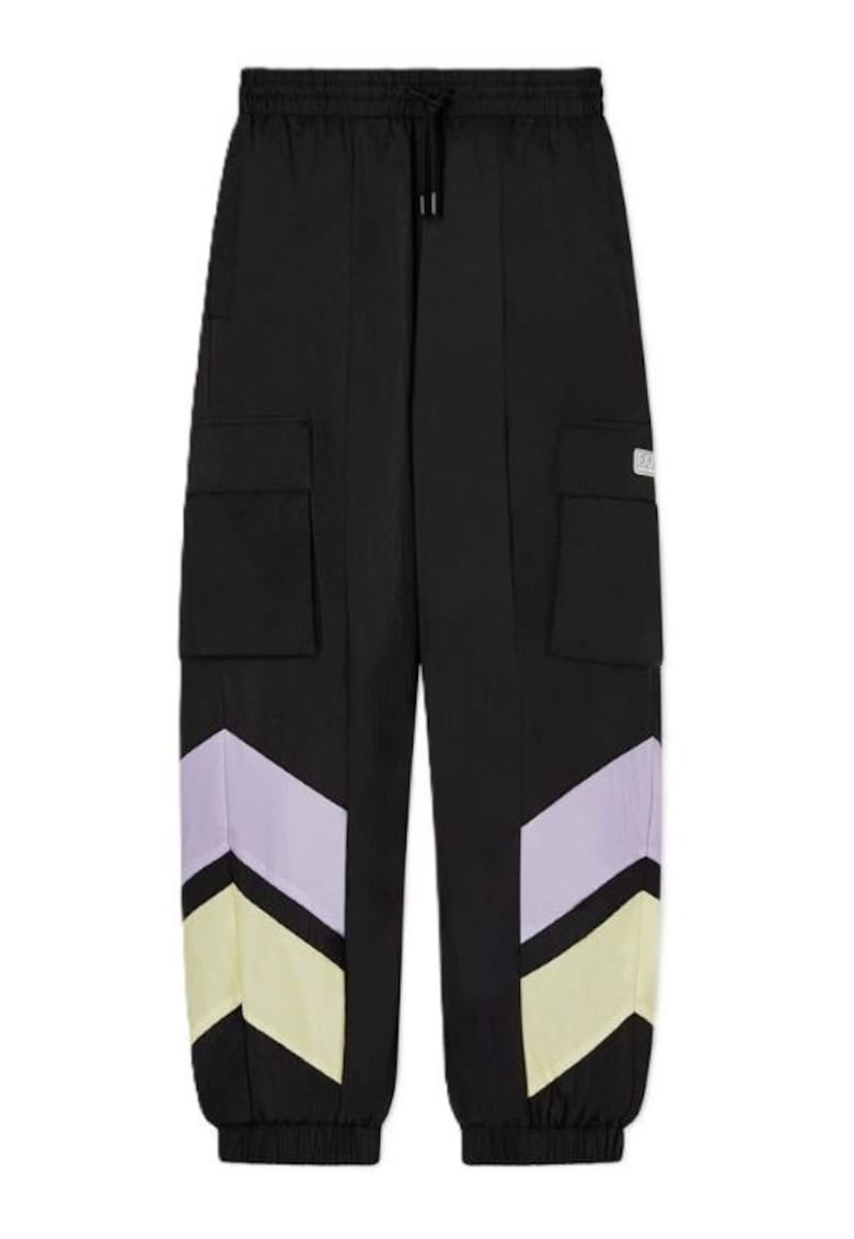 Pantaloni dama TRAIN CONTEMPORARY SPORT W CARGO PANTS - Poliester - Negru - Negru