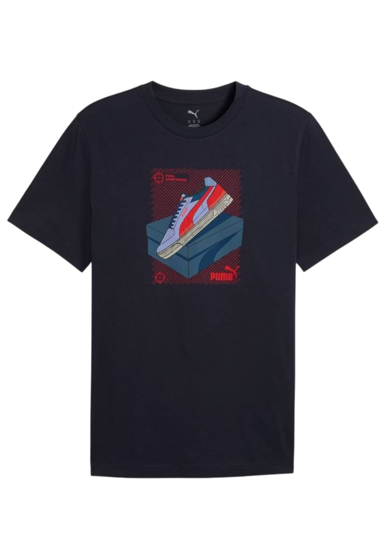 Tricou Graphic Sneaker 62186 - Albastru inchis