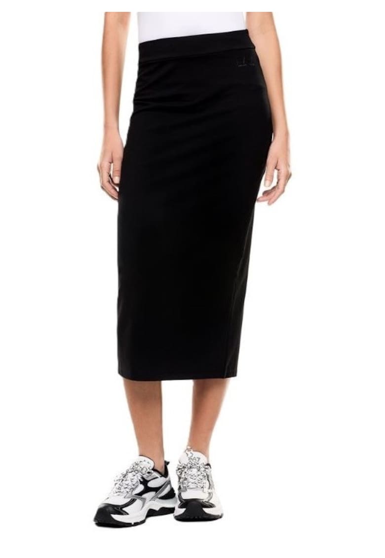 Fusta dama TRAIN LOGO SERIES TAPE W SKIRT - Bumbac - Negru - Negru