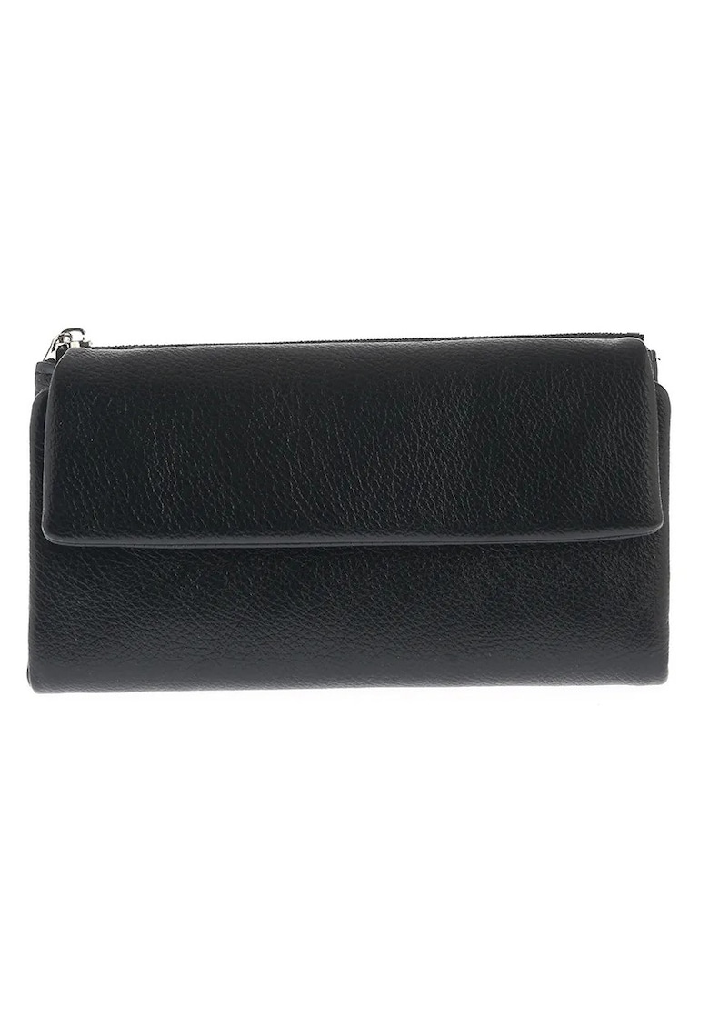 Portofel elegant negru cu design minimalist