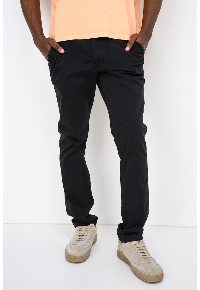 Pantaloni chino slim fit Scanton - Negru