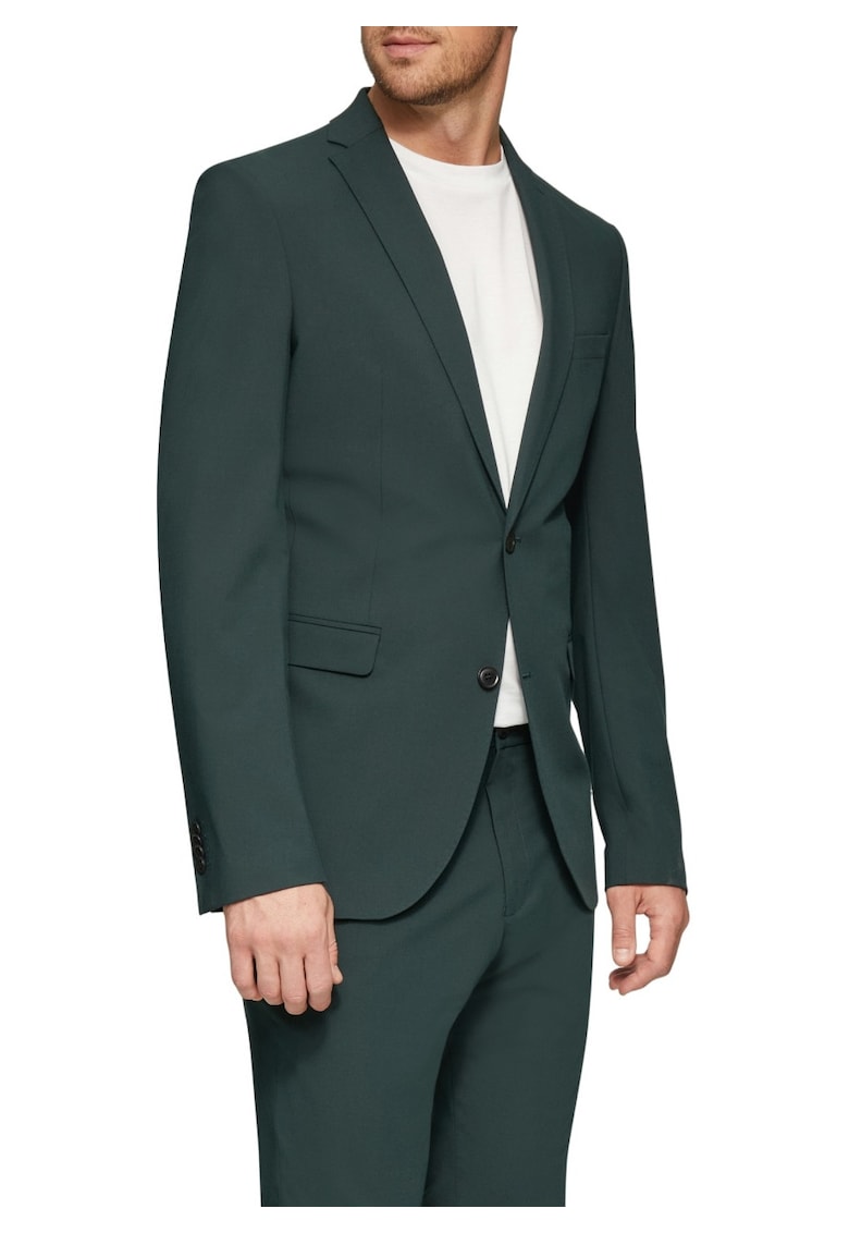 Sacou elegant barbati - croiala Slim fit - Verde inchis -