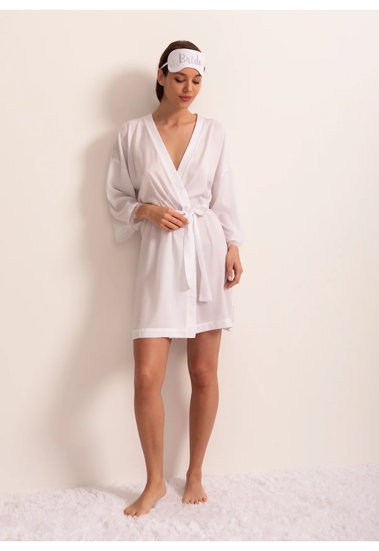 Halat Dama Bride Satin - Alb
