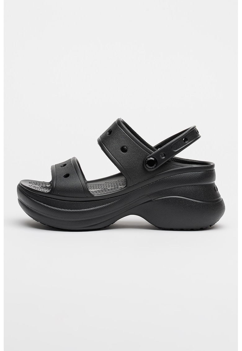 Sandale slingback demi-wedge Bae - Negru