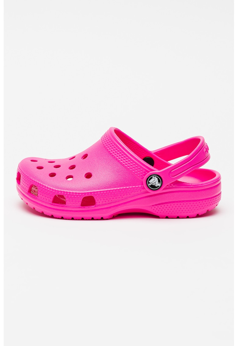 Saboti slingback cu perforatii - Fucsia/Roz