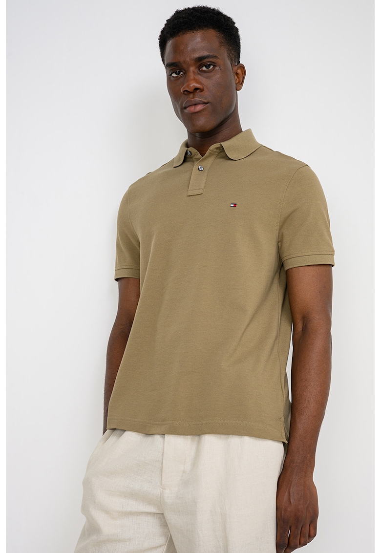 Tricou polo din amestec de bumbac organic