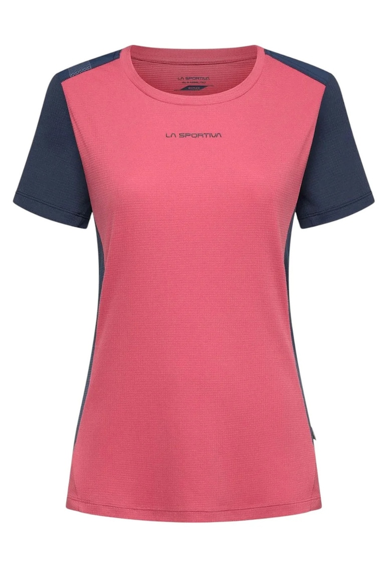 Tricou hiking dama Ridge - Roz/Bleumarin