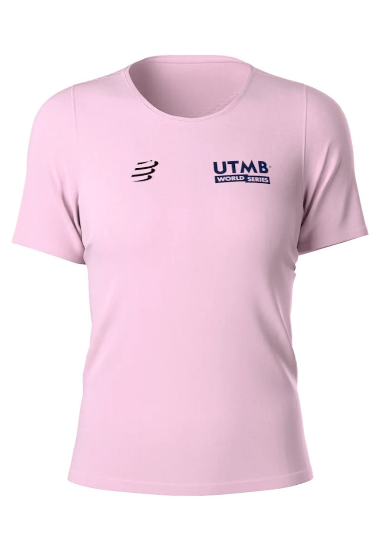 Tricou alergare dama UTMB 2025 - Roz deschis
