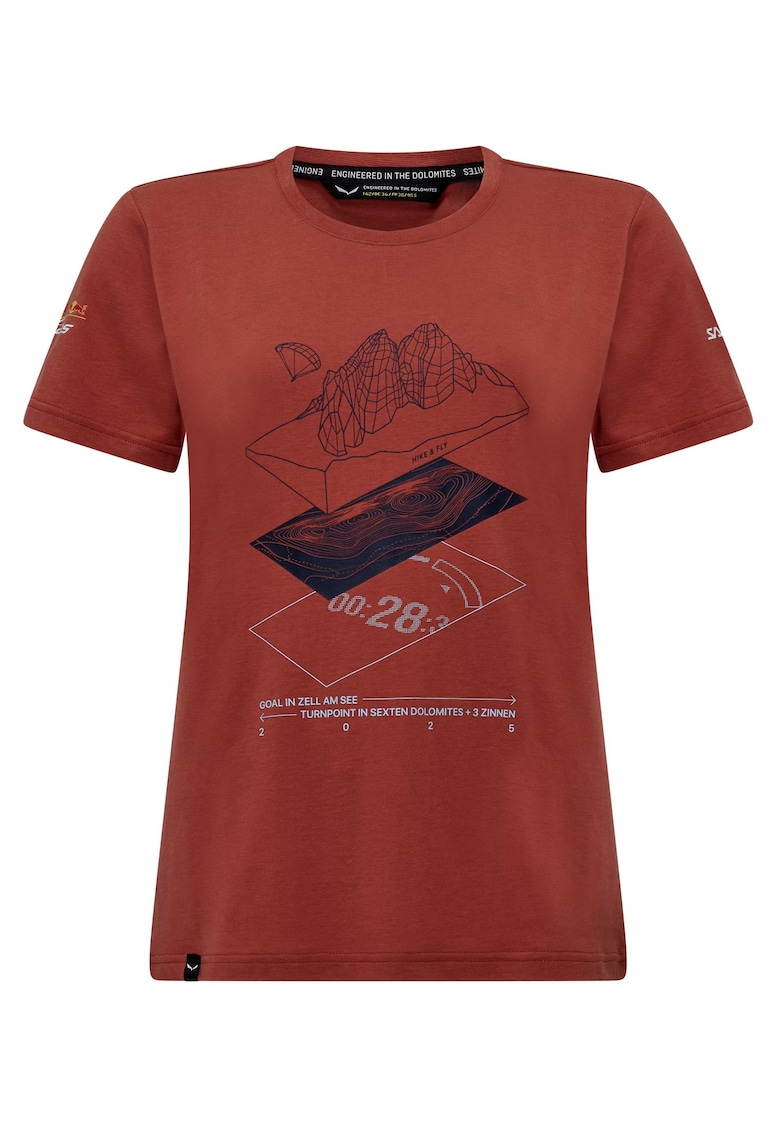 Tricou tehnic dama X-Alps - Rosu