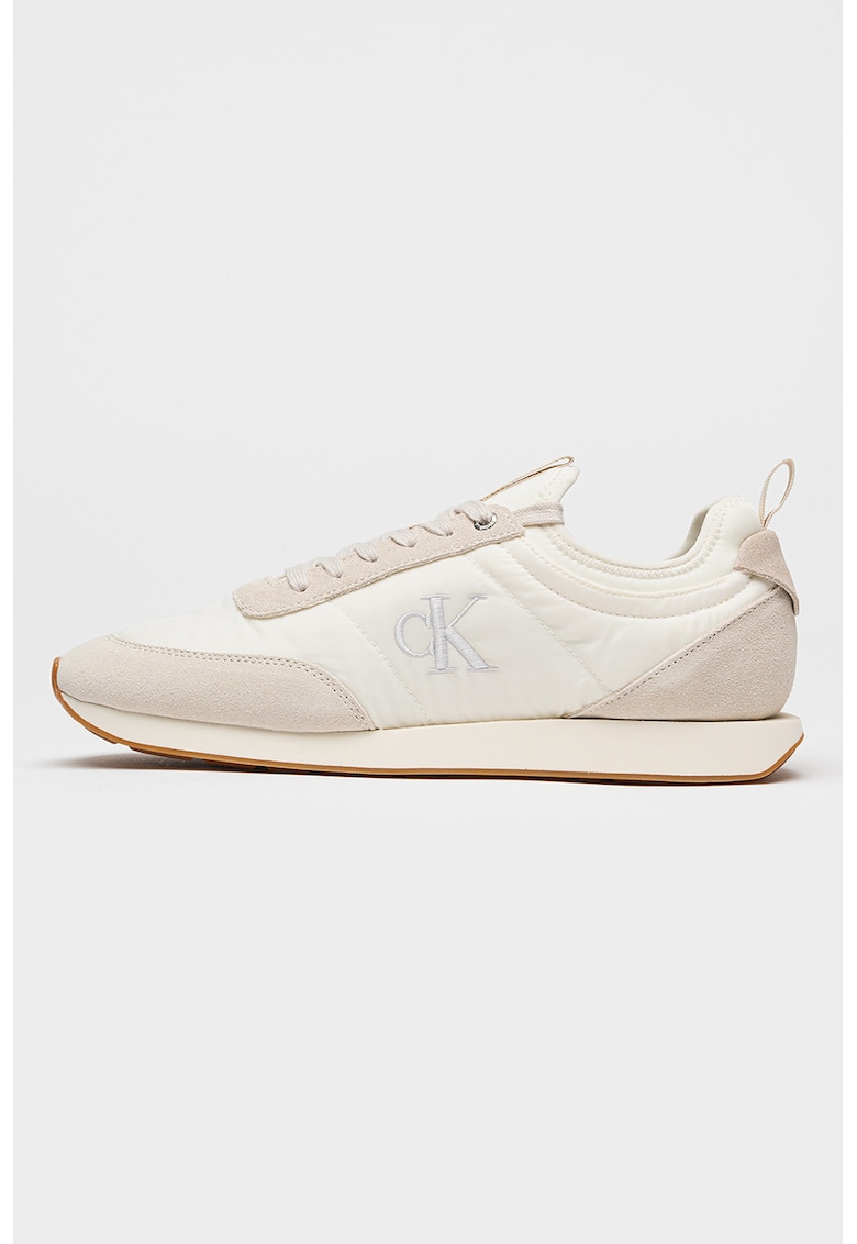 Pantofi sport Retro Runnerl ow cut - Alb murdar