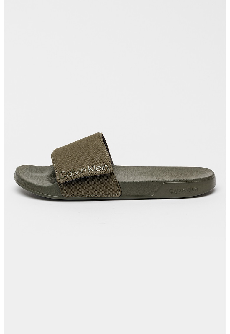 Papuci de panza cu velcro - Verde stins