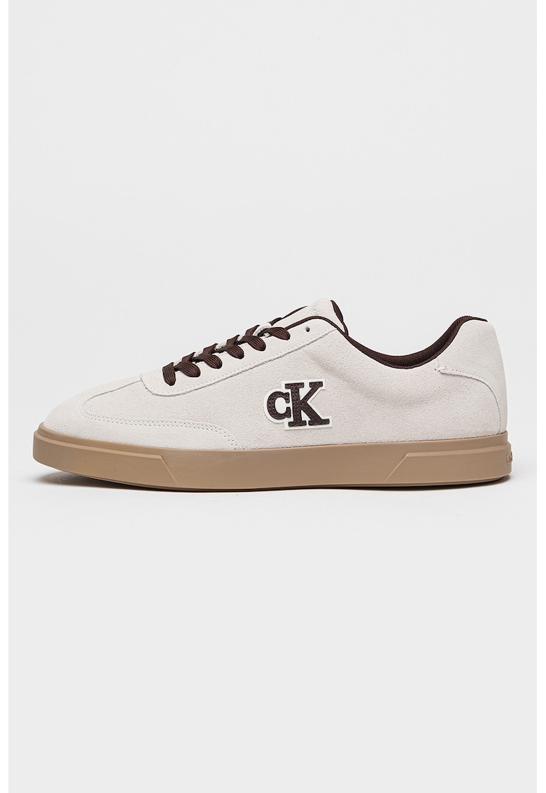 Pantofi sport de piele intoarsa Brooke - Maro/Bej deschis