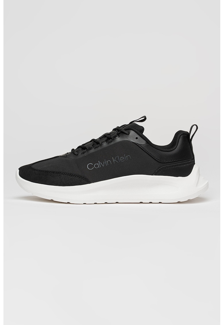 Pantofi sport cu insertii de piele intoarsa