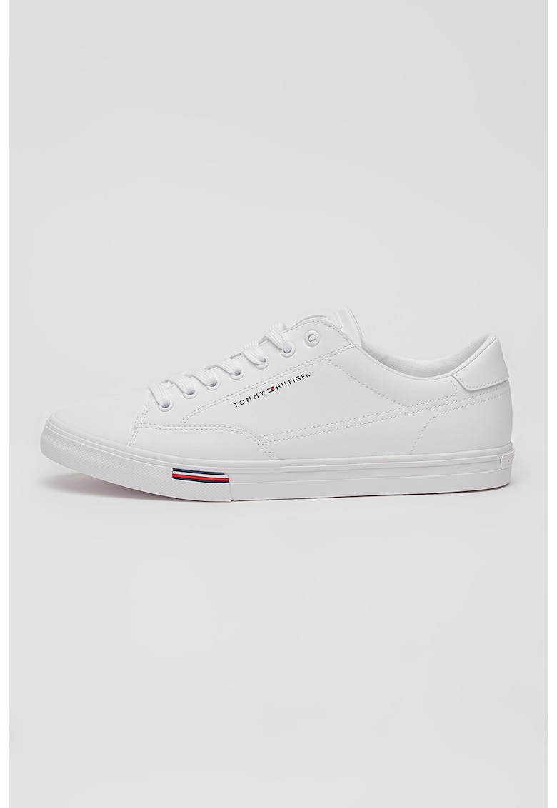 Pantofi psort low-cut de piele cu insertii de piele ecologica