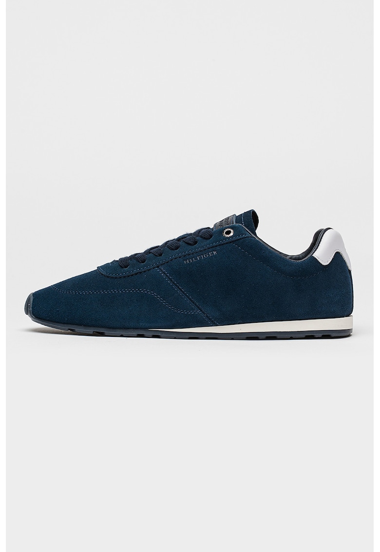 Pantofi sport low-cut de piele intoarsa Lorun Icon - Bleumarin
