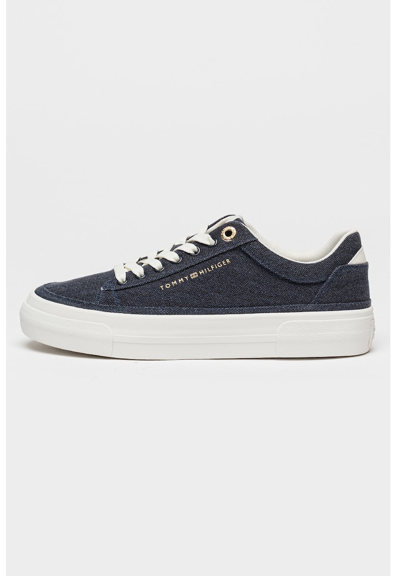 Pantofi sport flatform Foxing din material textil