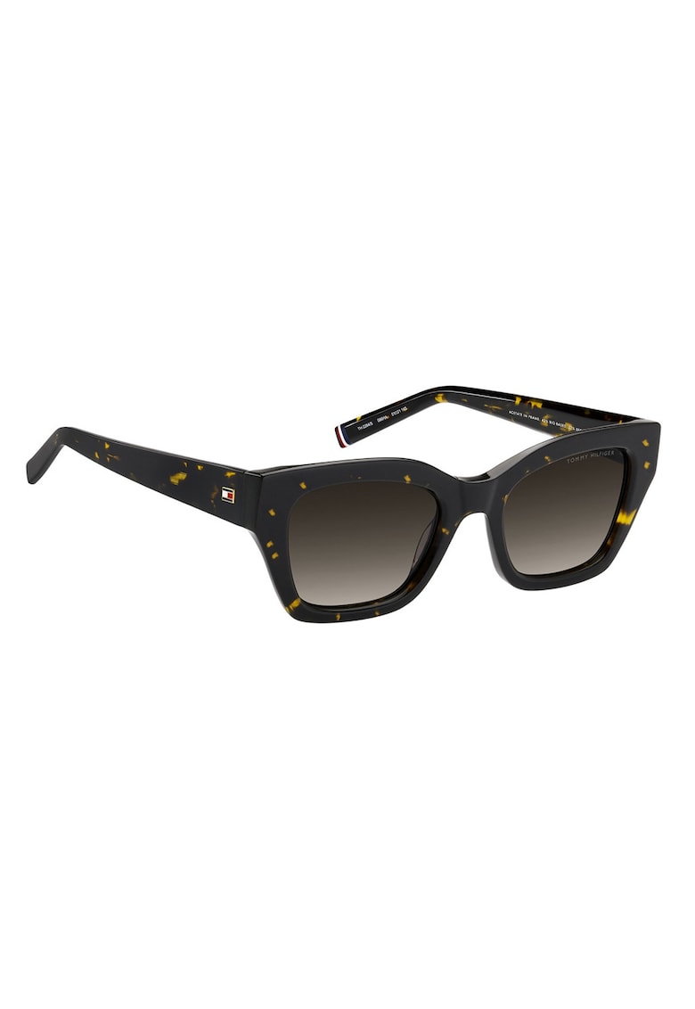Ochelari de soare patrati cu lentile in degrade - Negru/Caramel