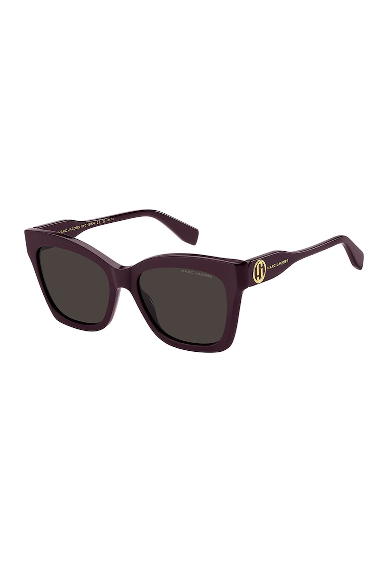 Ochelari de soare butterfly cu lentile uni - Auriu/Violet pruna
