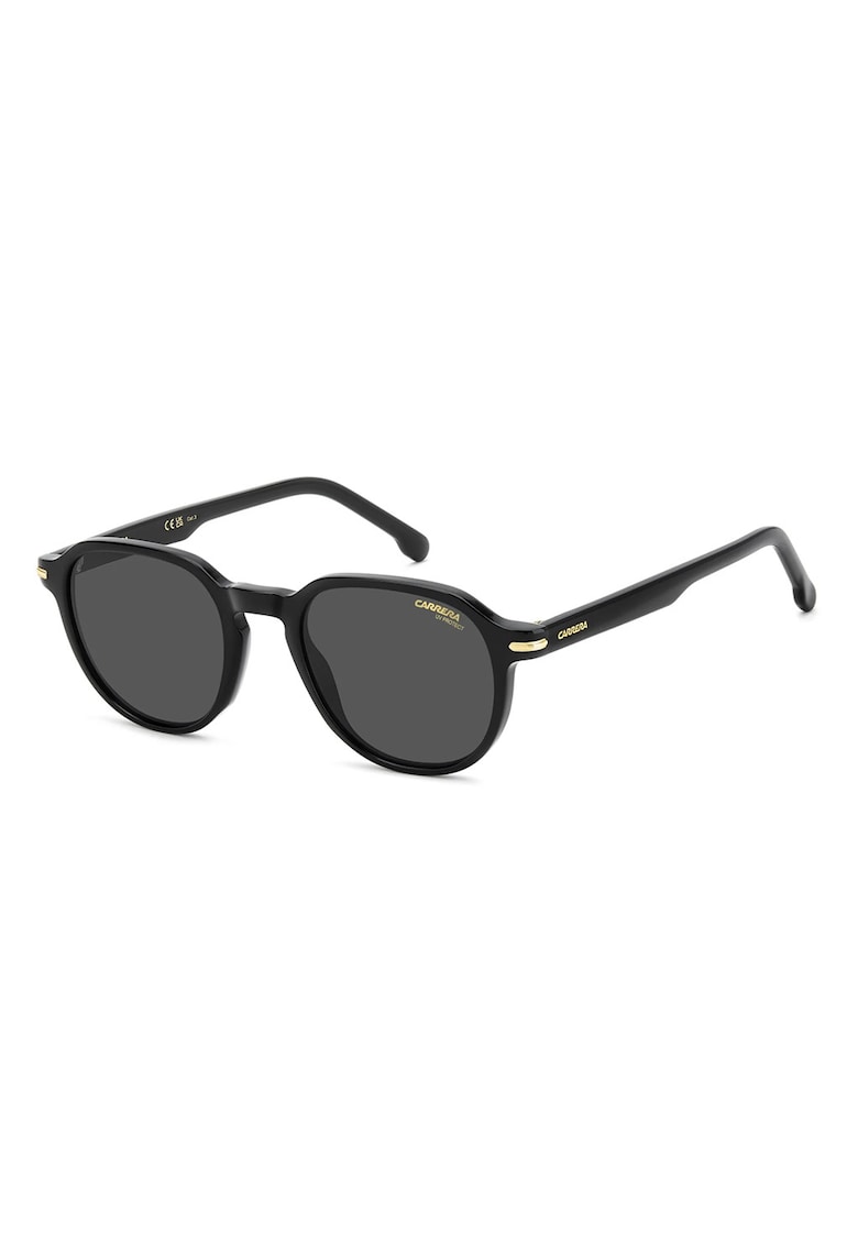 Ochelari de soare pantos cu lentile uni - Auriu/Negru