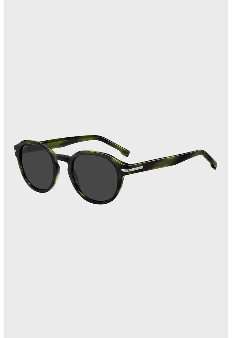 Ochelari de soare pantos cu lentile uni - Verde padure/Negru stins