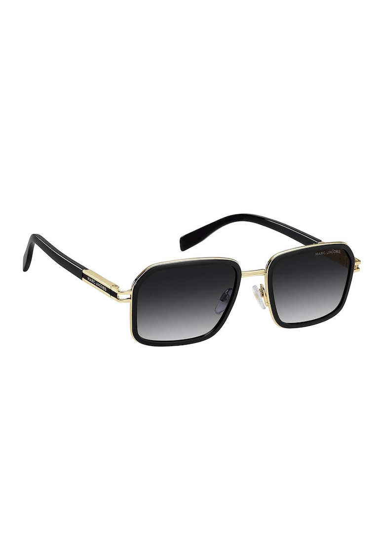 Ochelari de soare cu lentile patrate - Auriu/Negru