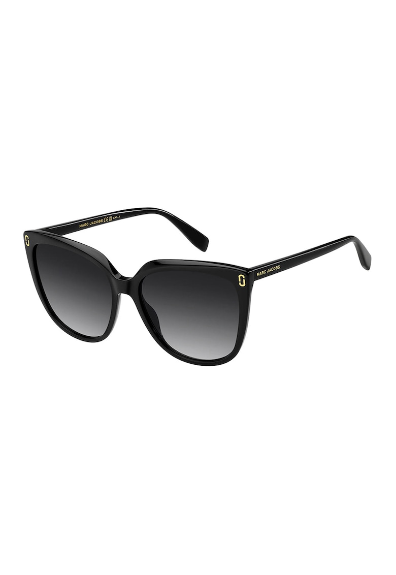 Ochelari de soare cat-eye cu lentile in degrade - Negru