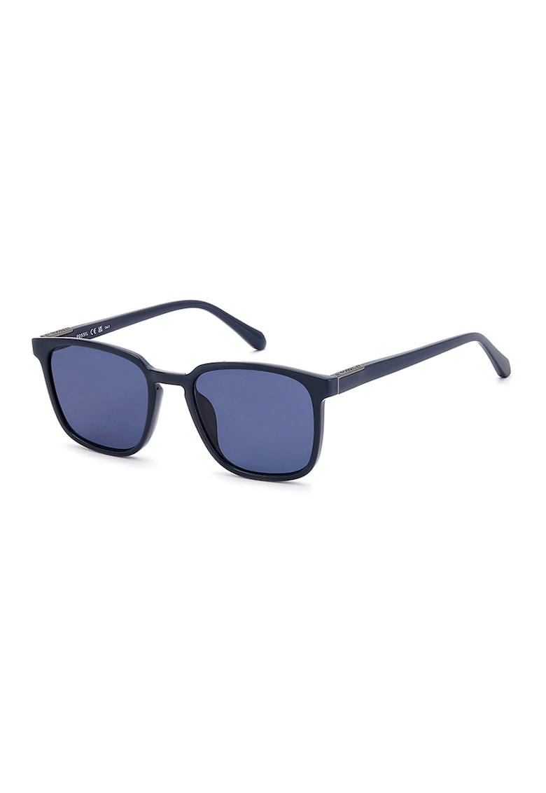 Ochelari de soare cu lentile patrate - Albastru oceanic