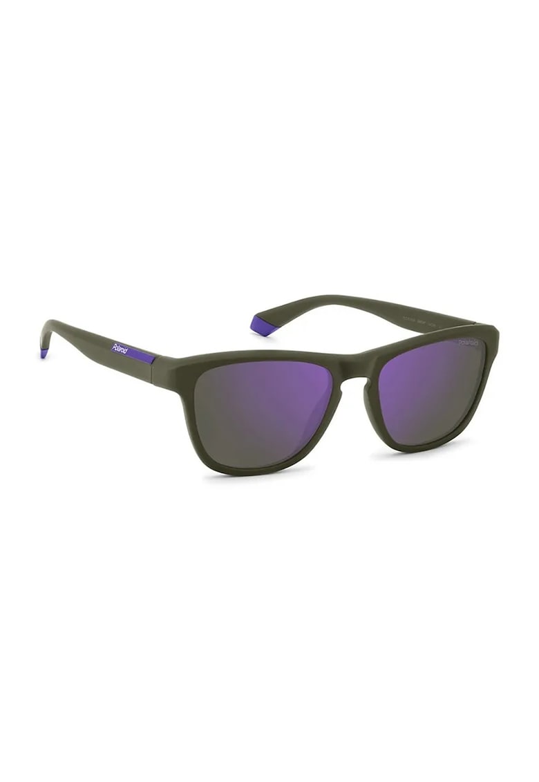 Ochelari de soare cu lentile polarizate si logo - Verde masliniu