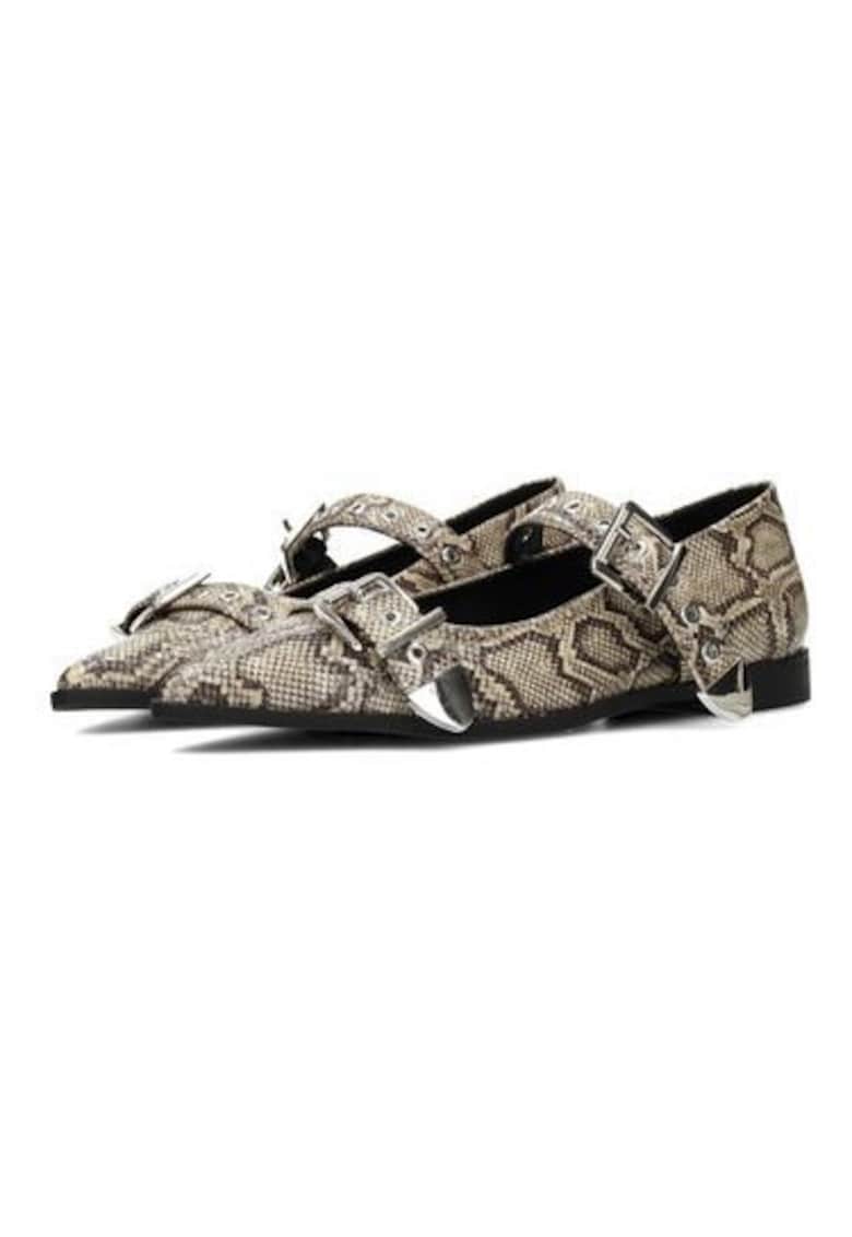 Balerini dim piele ecologica cu model piele de reptila