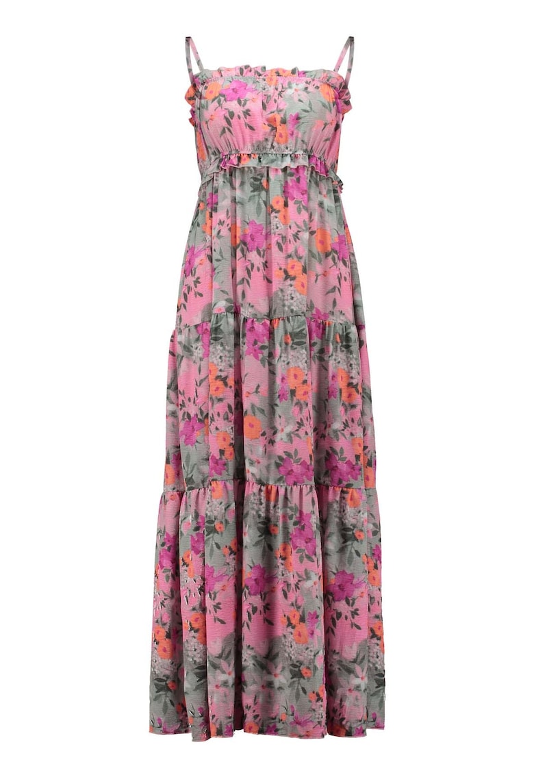 Rochie florala cu aspect stratificat Sissy