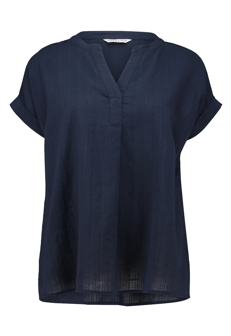 Tricou din bumbac cu decolteu in V Blake