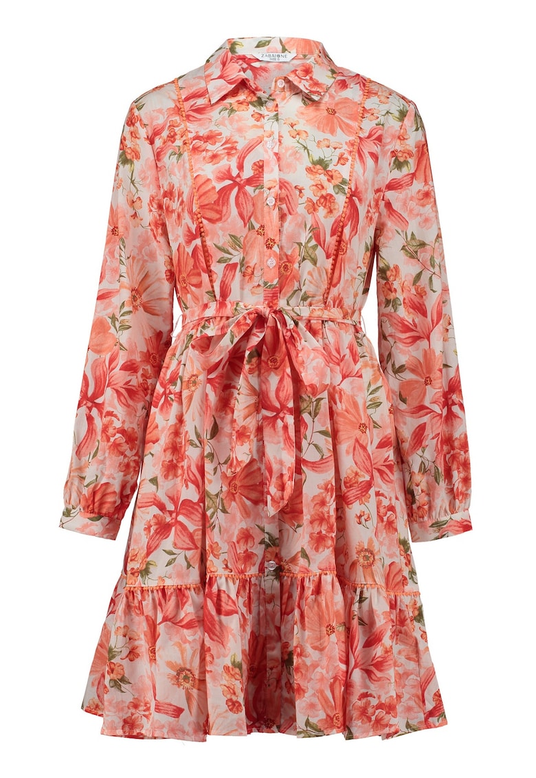 Rochie-camasa cu model floral Felina