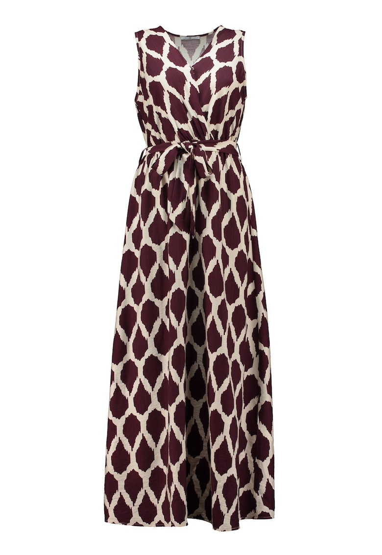 Rochie fara maneci cu imprimeu
