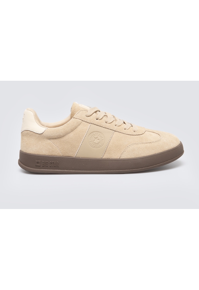 Pantofi sport din piele intoarsa - Bej